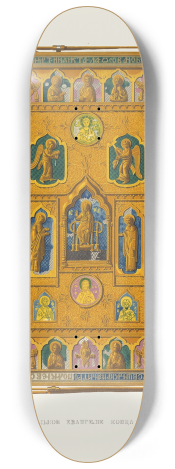 Fedor Grigoryevich Solntsev - Naprestolnoe evangenie kontsa XIV veka (izobrazhenie 1.) 8.25 inch art skate deck