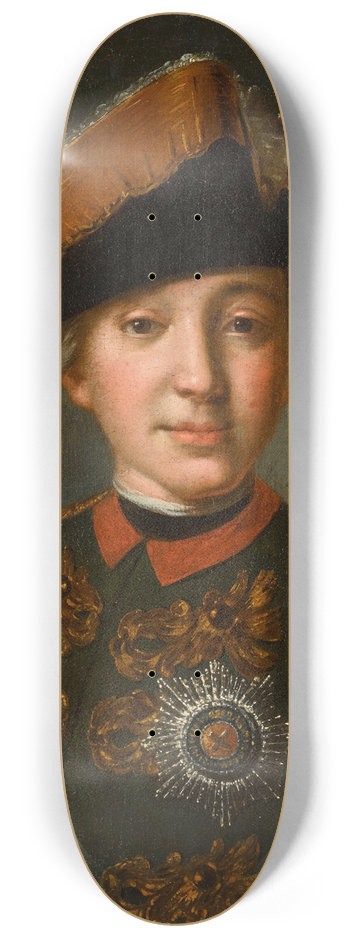 Fedor Stepanovich Rokotov - Portrait of Emperor Peter III 8.25 inch art skate deck