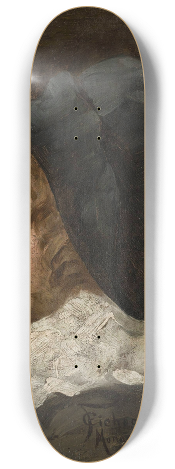 Feliks Cichocki - Portrait of a boy in a hat 8.25 inch art skate deck