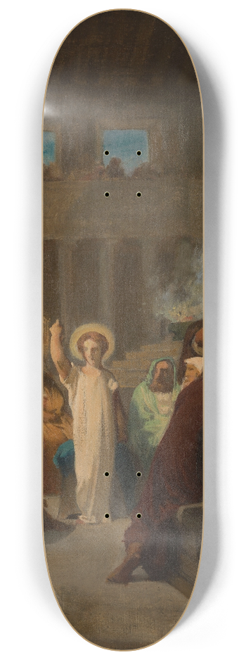 Felix-Henri Giacomotti - Jsus chez les docteurs 8.25 inch art skate deck