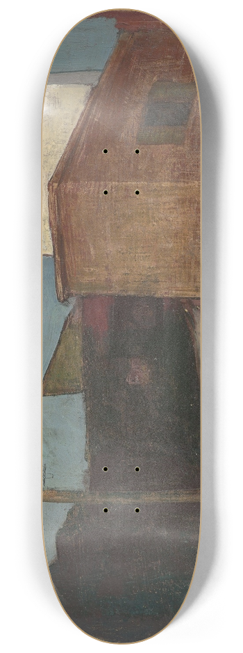 Felix Nussbaum - Strae mit Telefonmasten 8.25 inch art skate deck