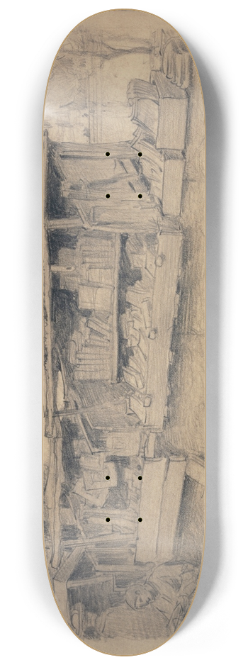 Ferdinand Boberg - Les bouquinistes, quai Voltaire 8.25 inch art skate deck