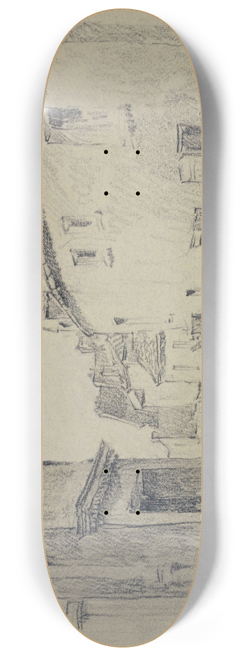 Ferdinand Boberg - Limpasse Trane  Montmartre 8.25 inch art skate deck