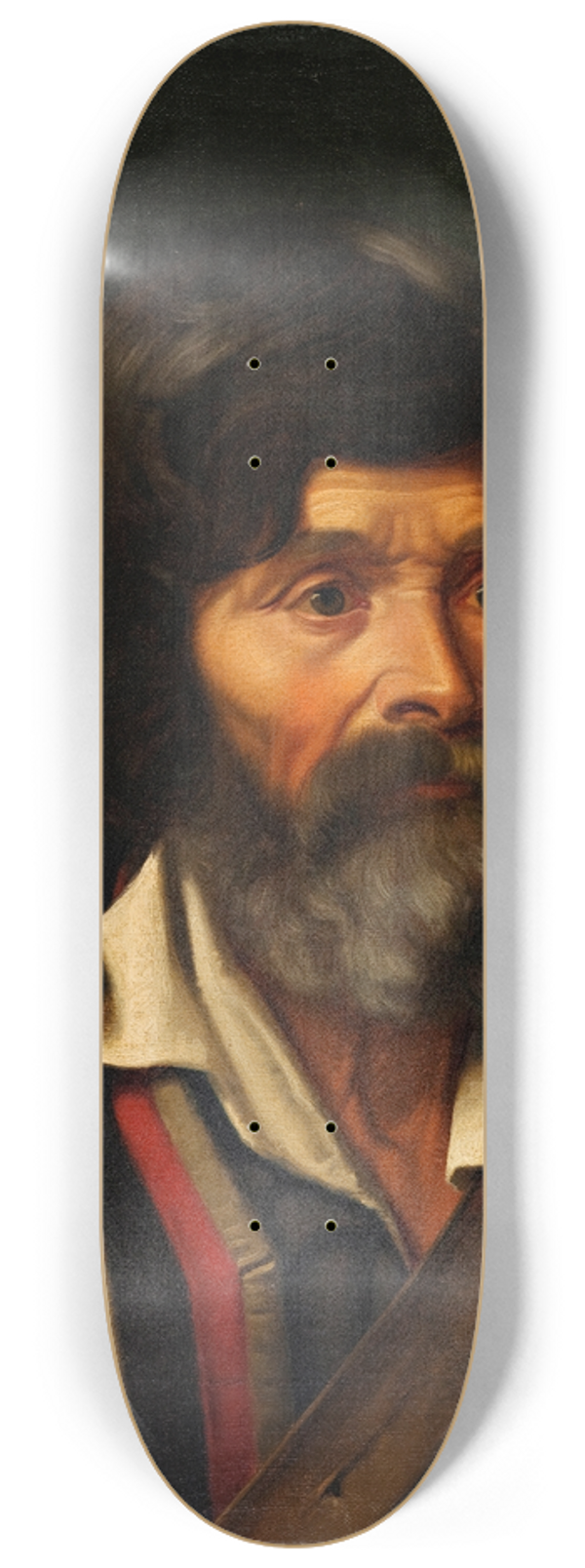 Frederik Vermehren - A grey-bearded Italian farmer 8.25 inch art skate deck