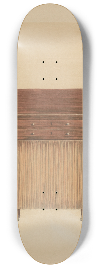 Ferdinand Cartier - Sheraton Mahogany Sewing Table 8.25 inch art skate deck