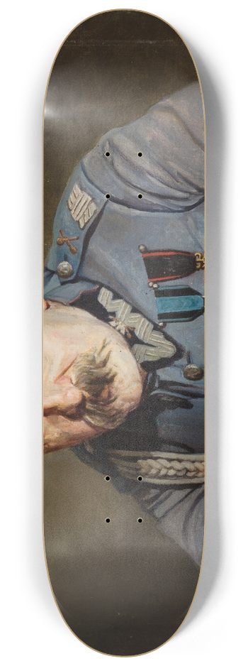 Aleksander Krawczyk - Portrait of Jzef Pisudski 8.25 inch art skate deck