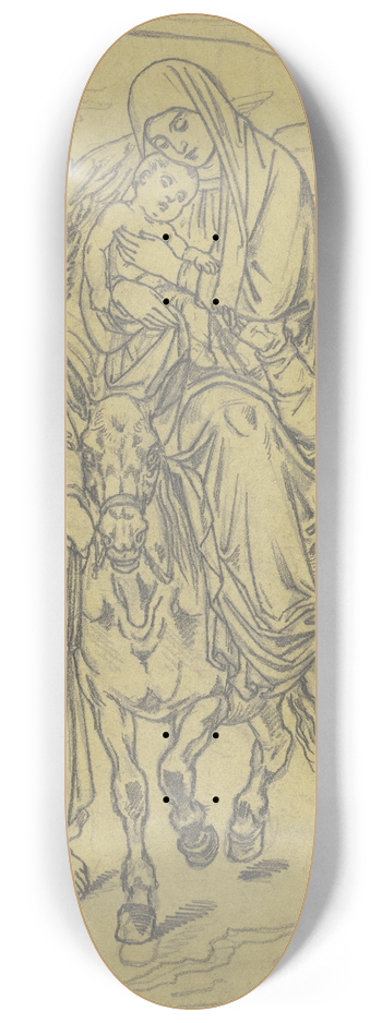 Ferdinand Fellner - Flight to Egypt 8.25 inch art skate deck