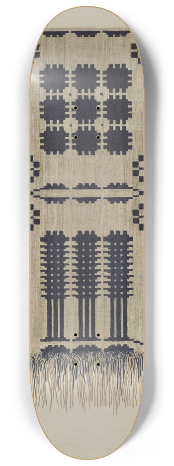 Fred Hassebrock - Handwoven Coverlet 8.25 inch art skate deck