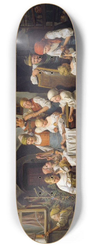 Ferdinand Georg Waldmller - Christmas morning 8.25 inch art skate deck