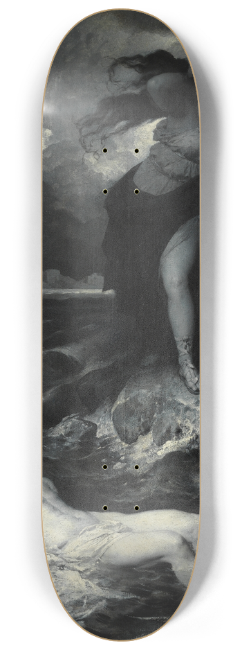 Ferdinand Keller - Hero and Leander 8.25 inch art skate deck
