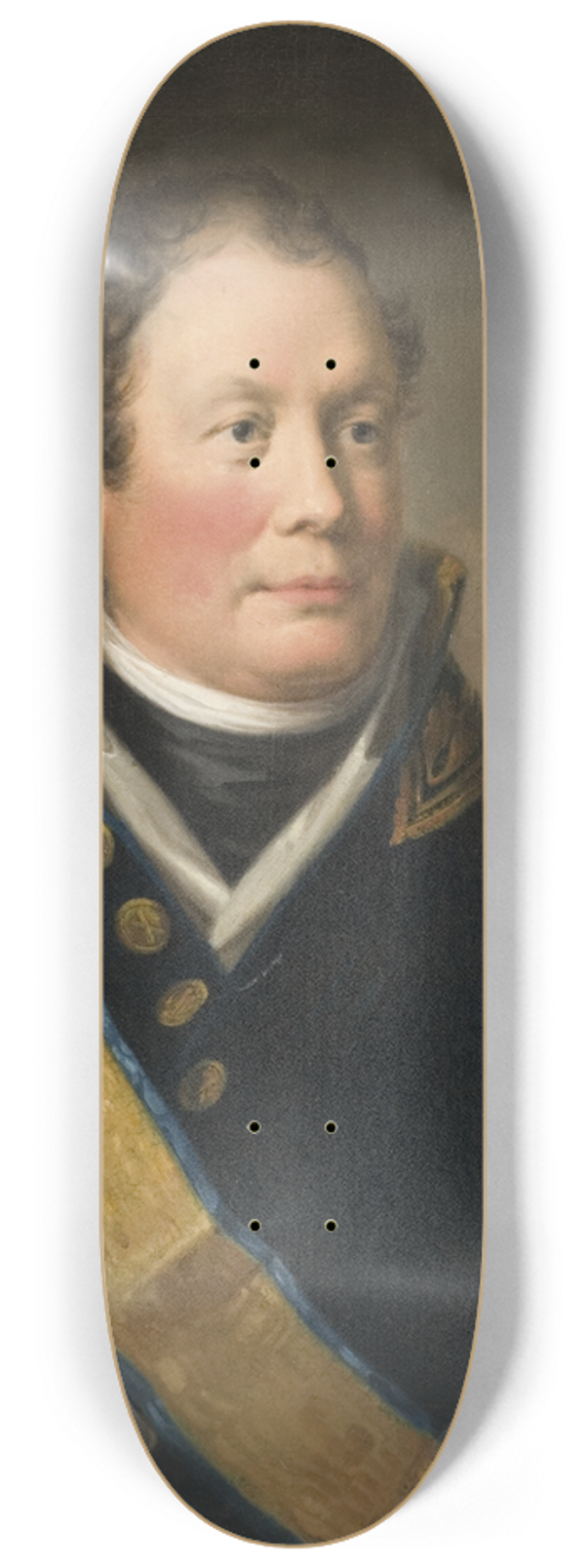 Fredric Westin - Georg Adlersparre, 1760-1835, Count, Major General, Cabinet Minister 8.25 inch art skate deck