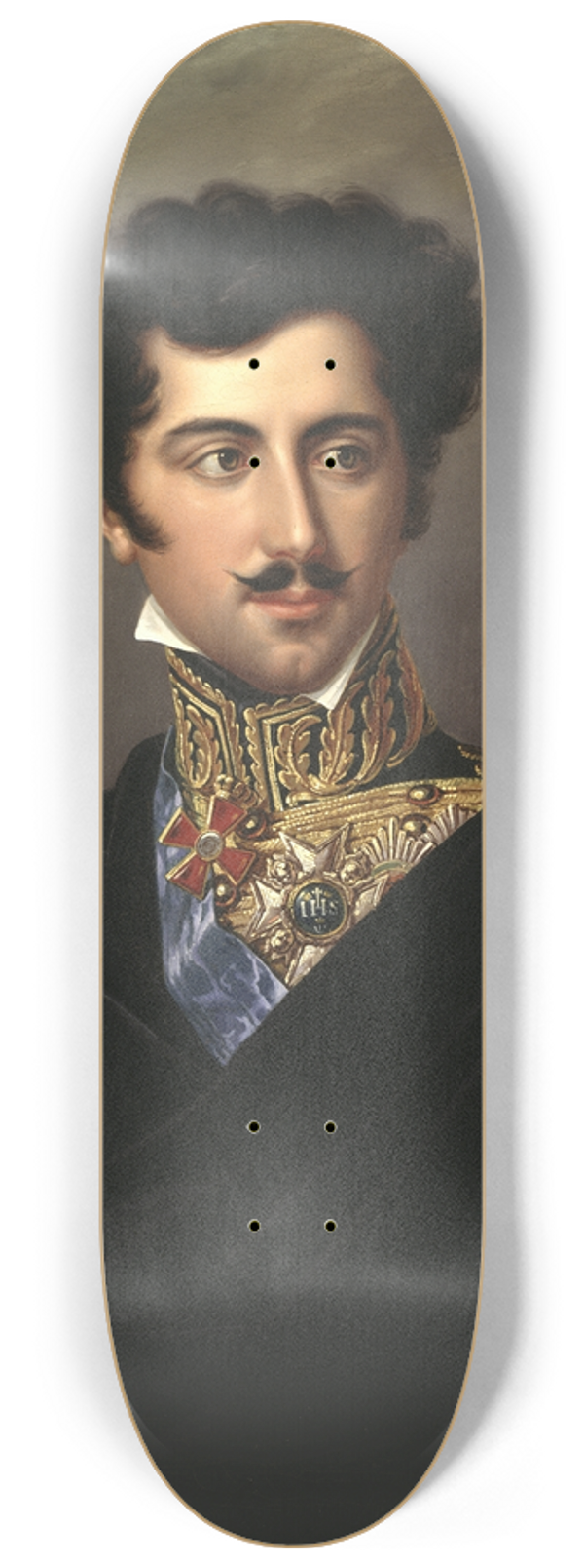 Fredric Westin - Oskar I, 1799-1859, King of Sweden and Norway 8.25 inch art skate deck