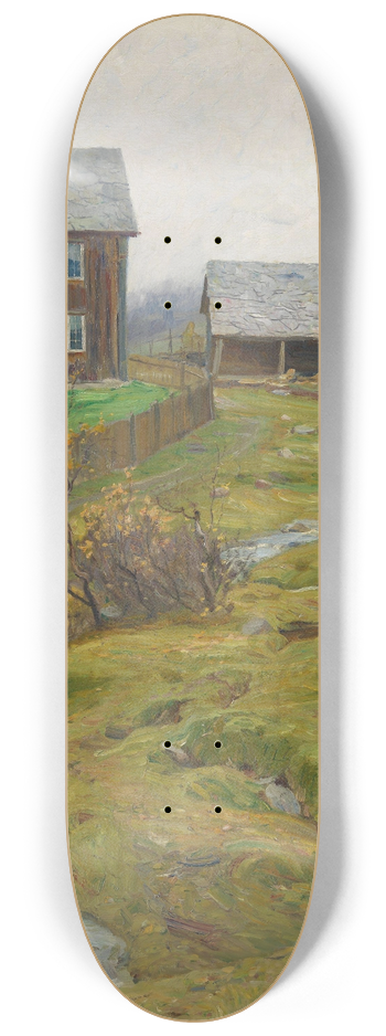 Fredrik Borgen - Wet Autoumn at Hov in yer, Gudbrandsdalen 8.25 inch art skate deck