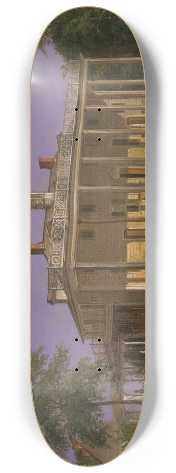 Ferdinand Richardt - View of Mount Vernon 8.25 inch art skate deck