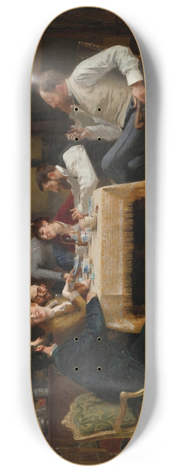 Fernand Cormon - A Friends Lunch 8.25 inch art skate deck