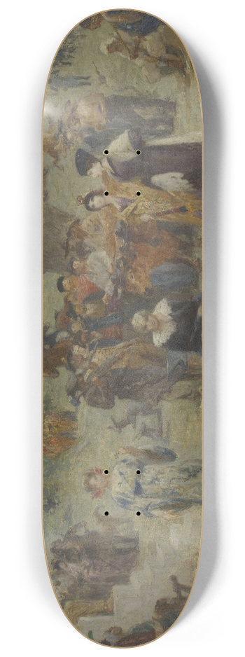 Fernand Cormon - les cinq continents 8.25 inch art skate deck