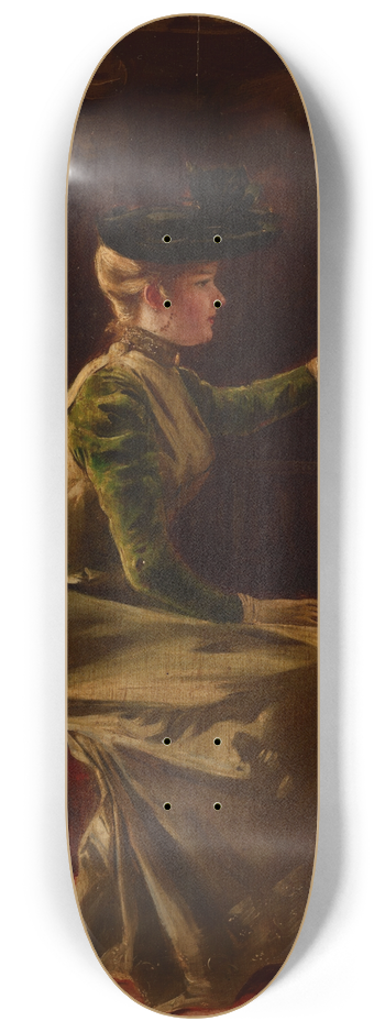 Fernand de Launay - In the Artists Studio 8.25 inch art skate deck