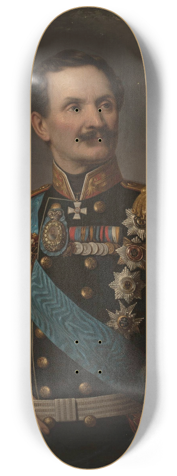 Aleksander Lesser - Portrait of Friedrich Berg 8.25 inch art skate deck