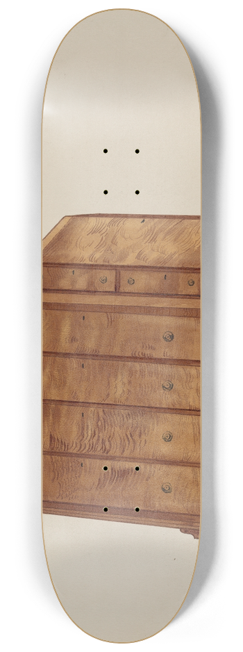 Fred Weiss - Scrutoir or Butlers Desk 8.25 inch art skate deck