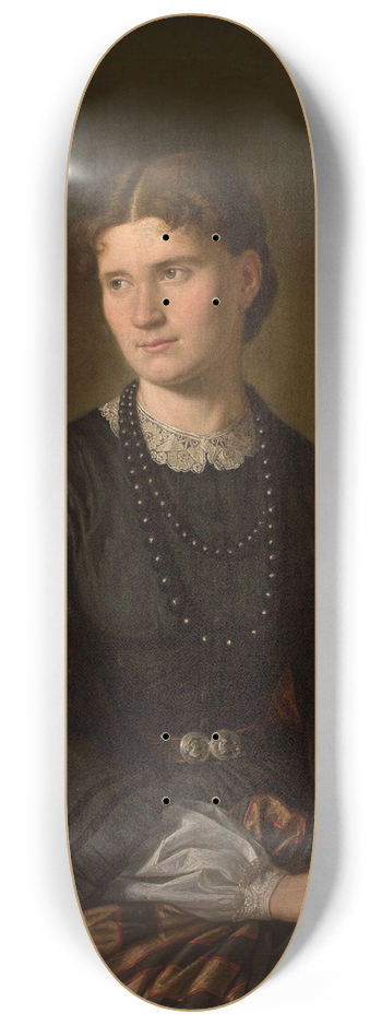 Aleksander Lesser - Portrait of Julia ne Bergson, artists wife 8.25 inch art skate deck
