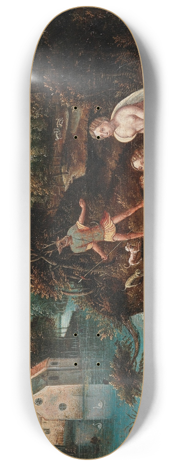 Flemish School - Diana and Actaion 8.25 inch art skate deck