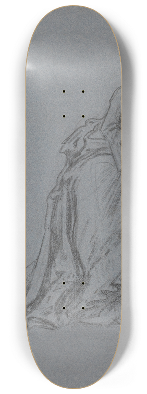 French School - Fashionable Young Woman Stepping Forward 8.25 inch art skate deck