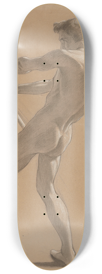 Flix Fossey - Study of an Oarsman 8.25 inch art skate deck