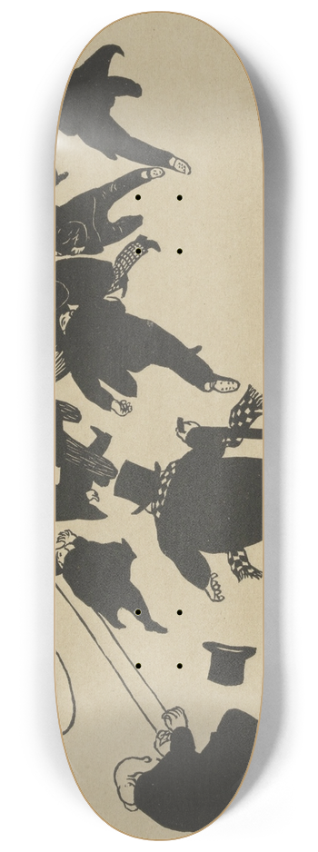 Flix Vallotton - La manifestation 8.25 inch art skate deck