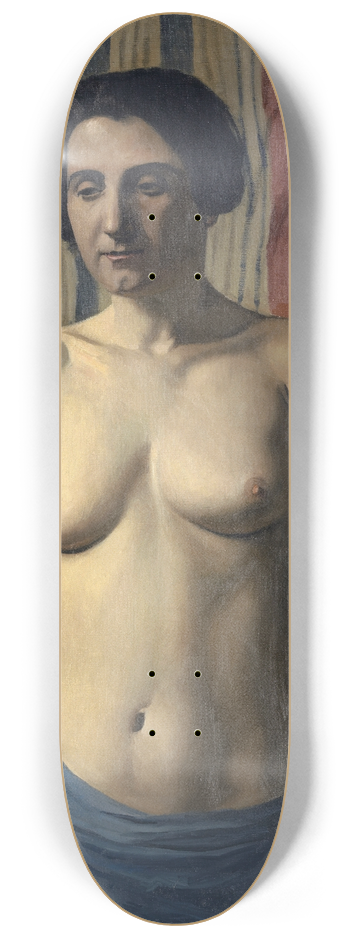 Flix Vallotton - Nude with Blue Sash 8.25 inch art skate deck