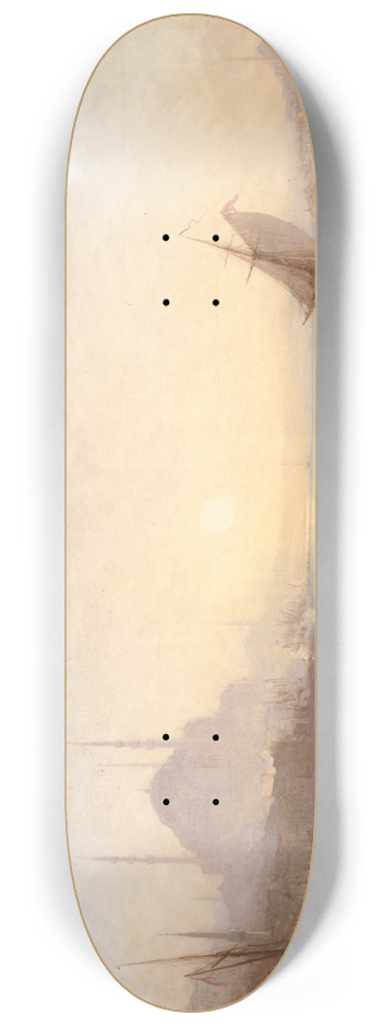 Flix Ziem - Constantinople, Sainte-Sophie Au Soleil Levant 8.25 inch art skate deck