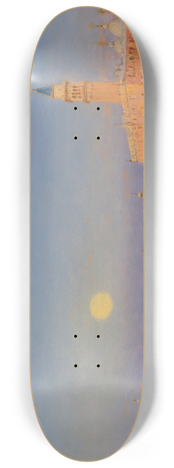 Flix Ziem - Gondole Devant Le Grand Bassin, Venise 8.25 inch art skate deck