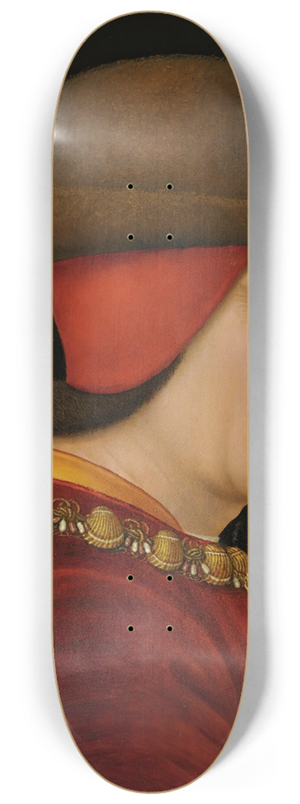French School - Profile Portrait Of Louis Xi, King Of France (1423-1483), Wearing The Collar Of The Order Of Saint-Michel 8.25 inch art skate deck