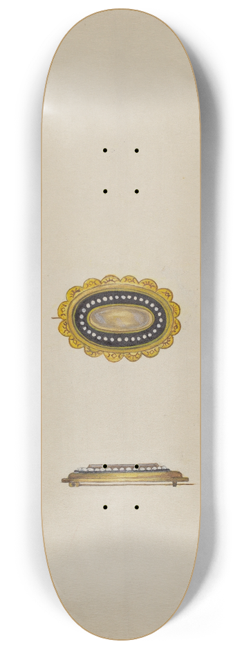 Florence Stevenson - Brooch 8.25 inch art skate deck