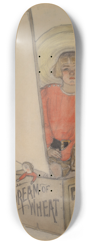 Florence Wyman - The Pirate, Cream of Wheat Advertisement 8.25 inch art skate deck