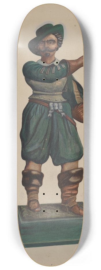 Florian Rokita - Cigar Store Figure 8.25 inch art skate deck