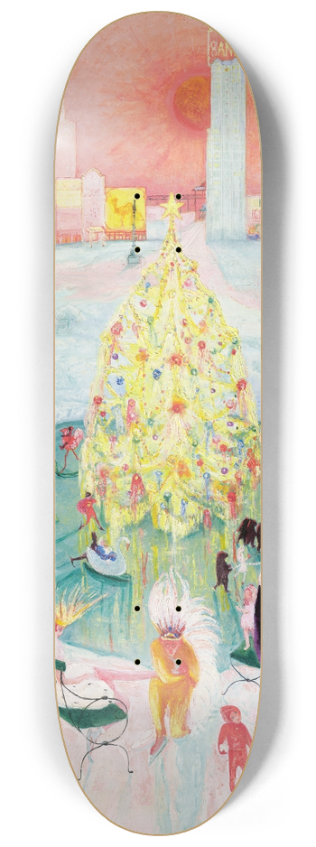 Florine Stettheimer - Christmas 8.25 inch art skate deck