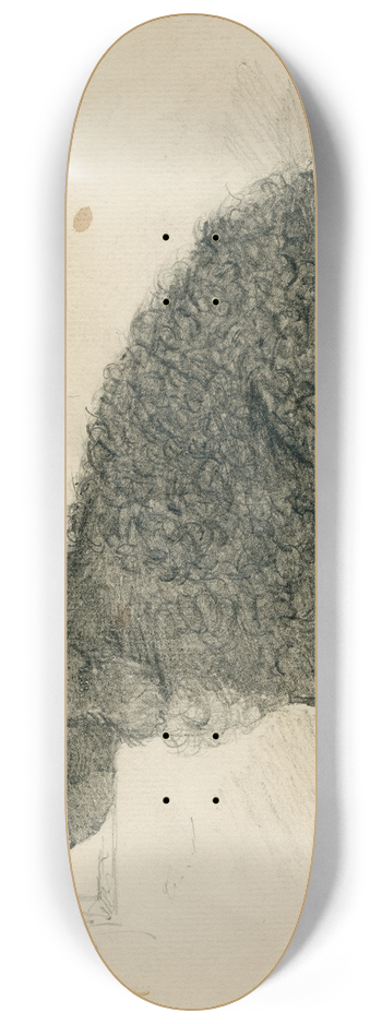 Floris Verster - Sitting dog 8.25 inch art skate deck