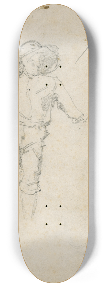Floris Verster - Standing boy 8.25 inch art skate deck