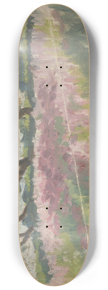 Frida Konstantin - Blooming Meadow with Trees 8.25 inch art skate deck