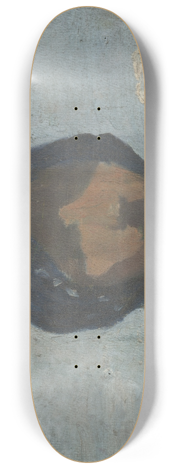 Frida Konstantin - Study of a Peasant in a Black Spotted Scarf 8.25 inch art skate deck