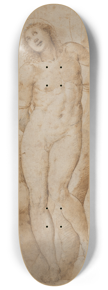 Follower of Sodoma - Saint Sebastian 8.25 inch art skate deck