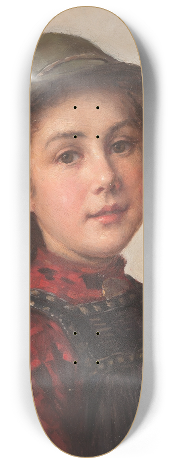 Friedrich Anton Prlss - Young Girl 8.25 inch art skate deck