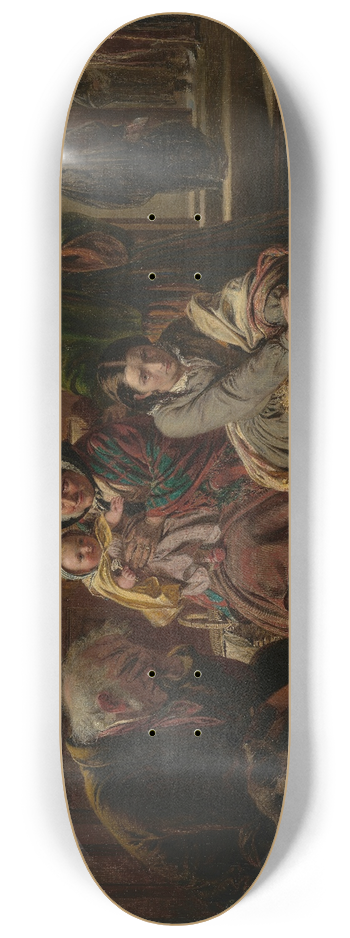 Abraham Solomon - Waiting for the Verdict 8.25 inch art skate deck