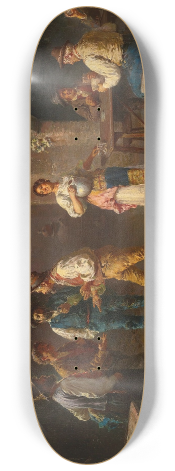 Francesco Bergamini - A Lively Discussion 8.25 inch art skate deck