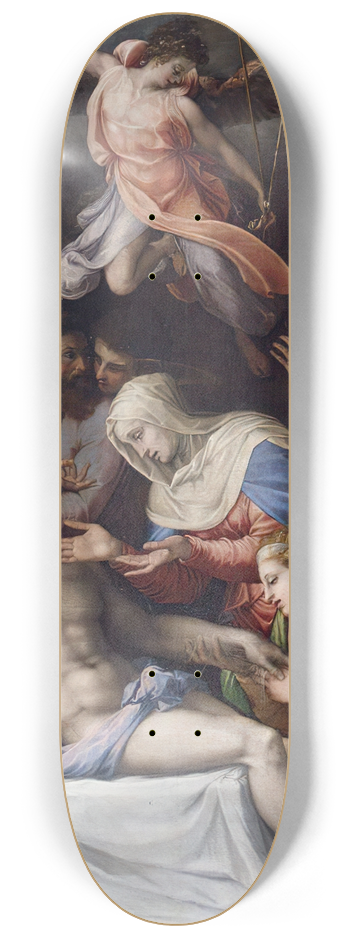 Francesco de' Rossi - Lamentation over the Dead Christ 8.25 inch art skate deck