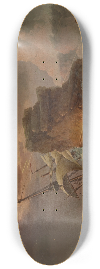 Francesco Fidanza - A shipwreck in a storm 8.25 inch art skate deck