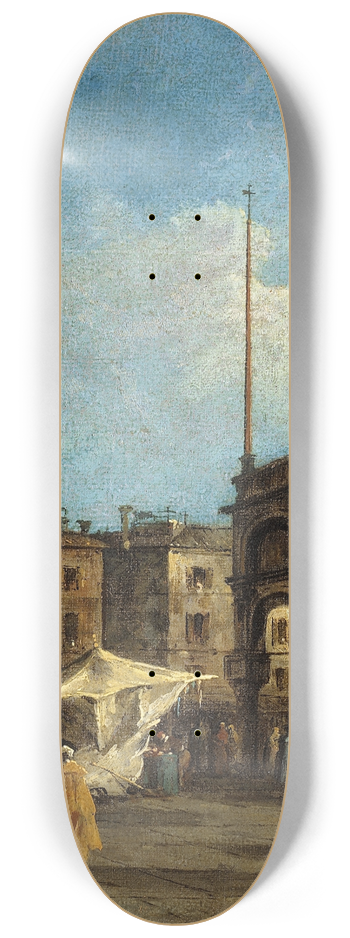 Francesco Guardi - Vue de la place Saint-Marc,  Venise 8.25 inch art skate deck