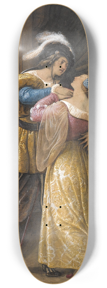 Francesco Hayez - Romeo and Juliet 8.25 inch art skate deck
