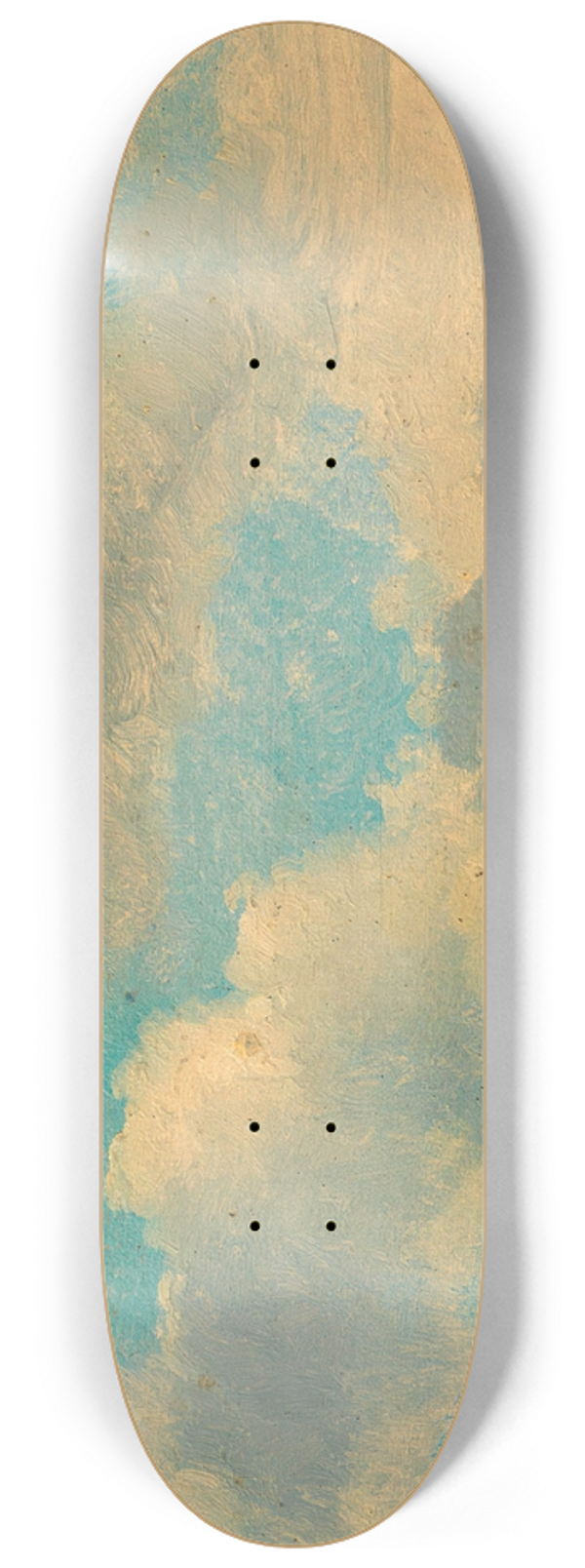 Friedrich August Matthias Gauermann - Wolkenstudie 8.25 inch art skate deck