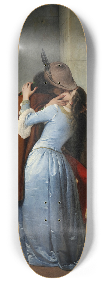 Francesco Hayez - The Kiss 8.25 inch art skate deck